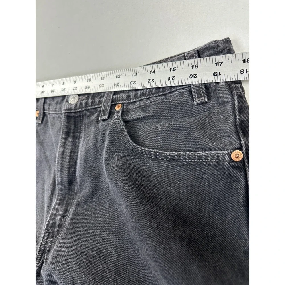 Vintage Y2K Levi's 550 Relaxed Fit Jeans Men 36x32 Black Tapered Leg Heavyweight